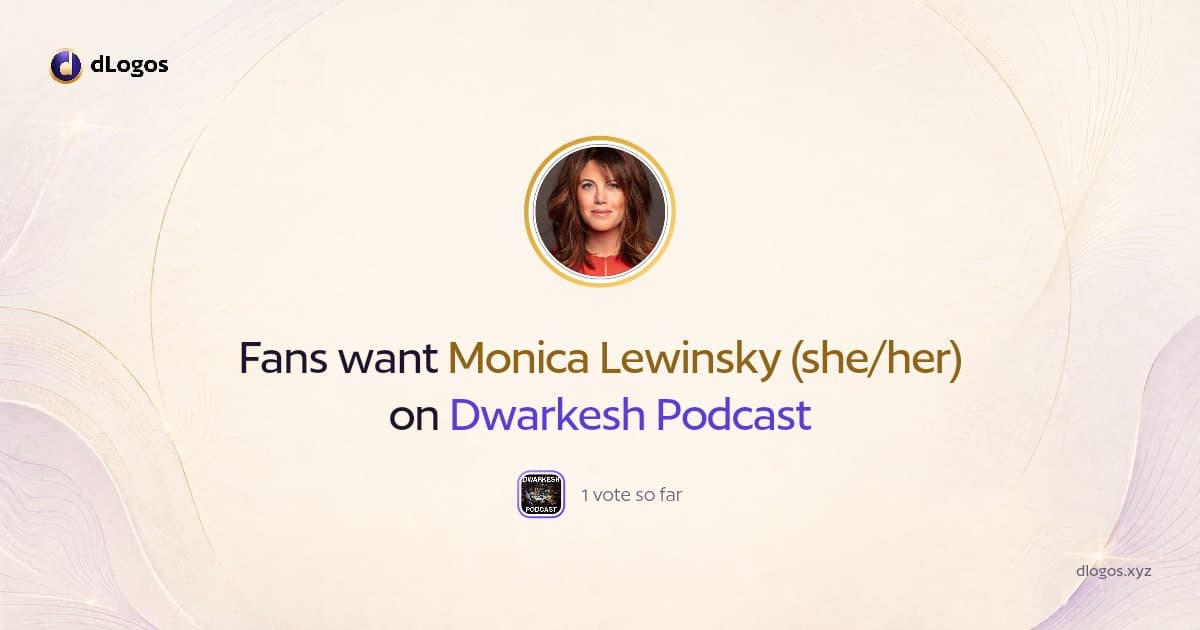 Speaker card: Monica Lewinsky (she/her) on dLogos