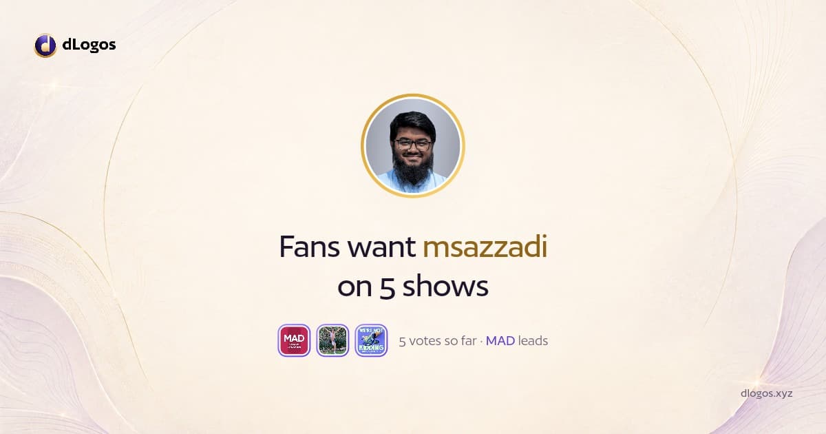 Speaker card: msazzadi on dLogos