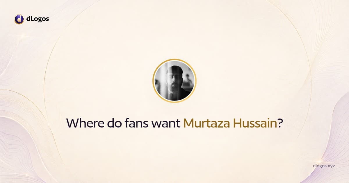 Speaker card: Murtaza Hussain on dLogos