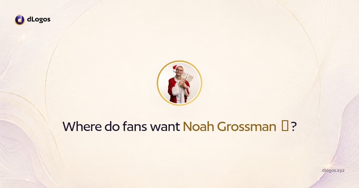 Speaker card: Noah Grossman 🥑 on dLogos