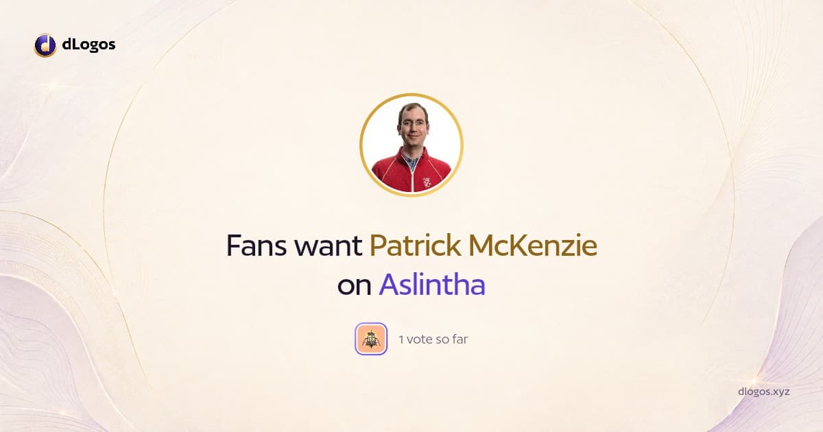 Speaker card: Patrick McKenzie on dLogos