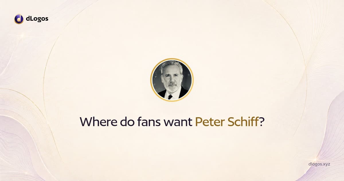 Speaker card: Peter Schiff on dLogos