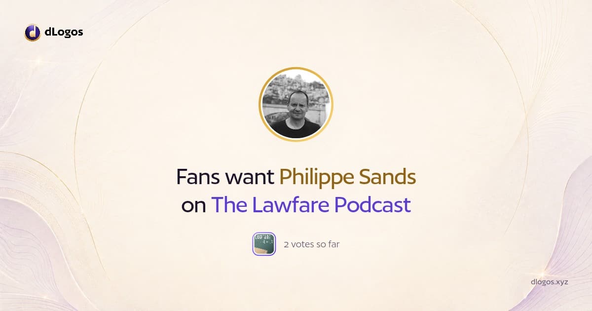 Speaker card: Philippe Sands on dLogos