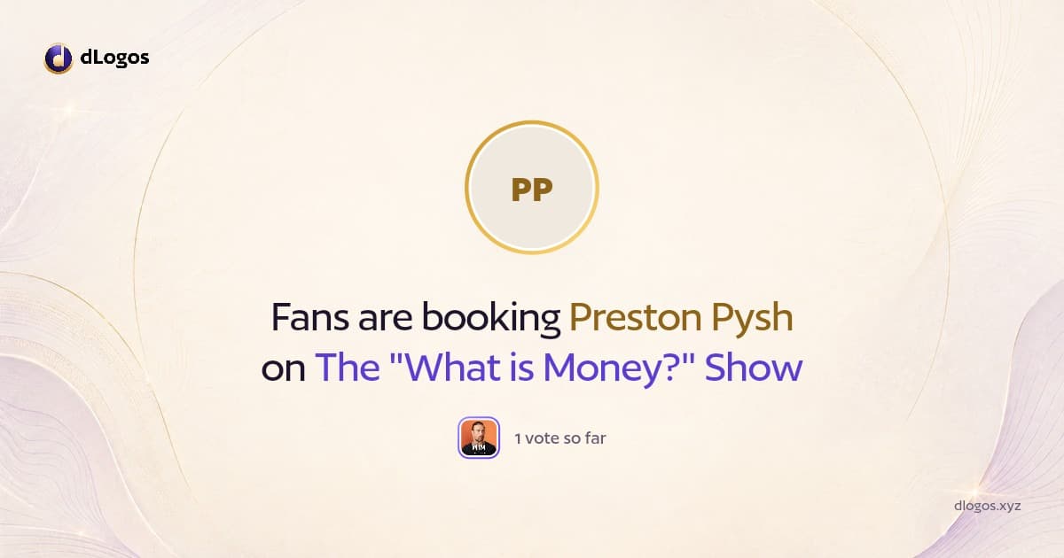 Speaker card: Preston Pysh on dLogos