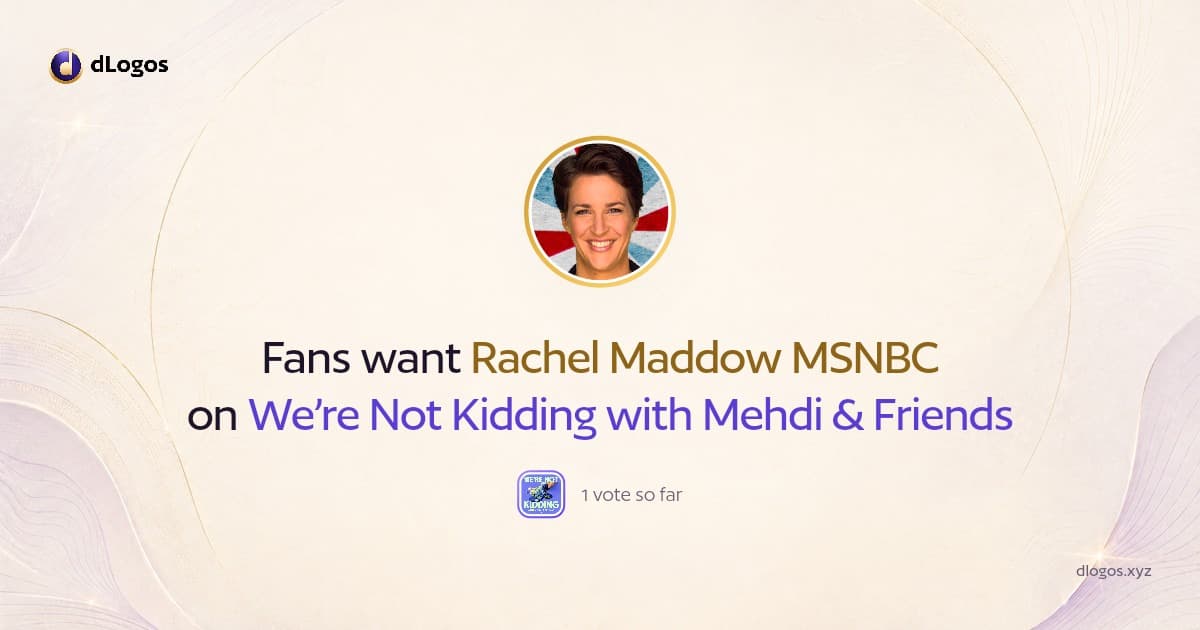 Speaker card: Rachel Maddow MSNBC on dLogos