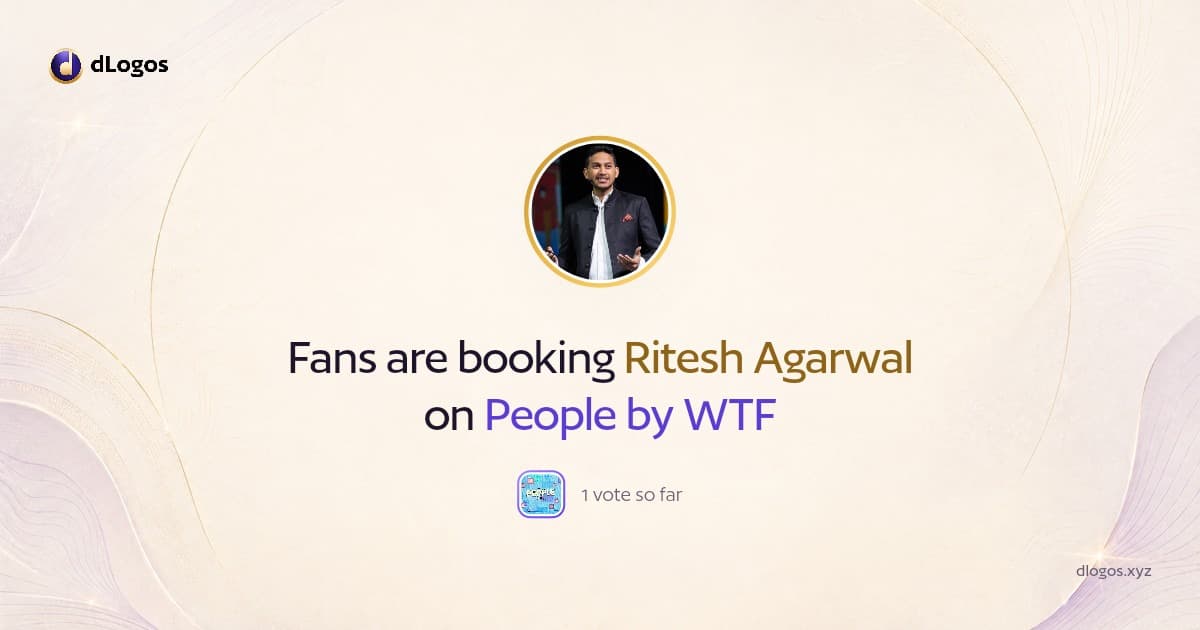Speaker card: Ritesh Agarwal on dLogos