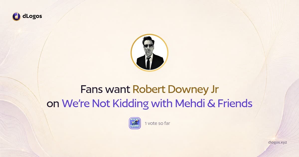 Speaker card: Robert Downey Jr on dLogos