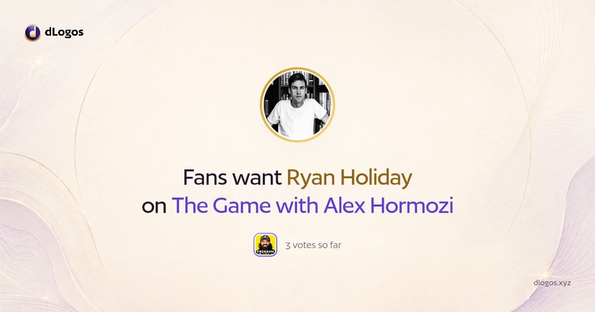 Speaker card: Ryan Holiday on dLogos