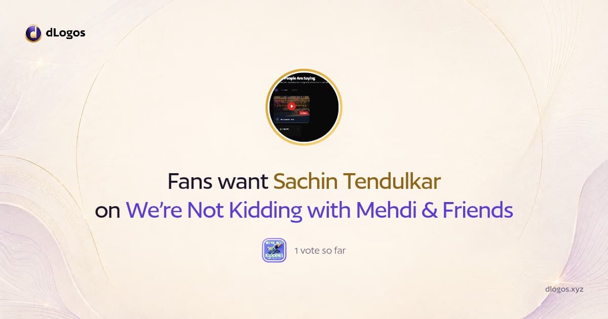 Speaker card: Sachin Tendulkar on dLogos