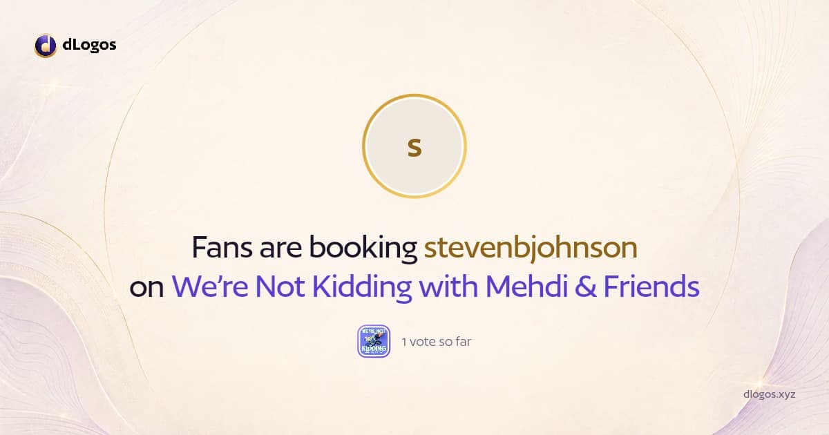 Speaker card: stevenbjohnson on dLogos