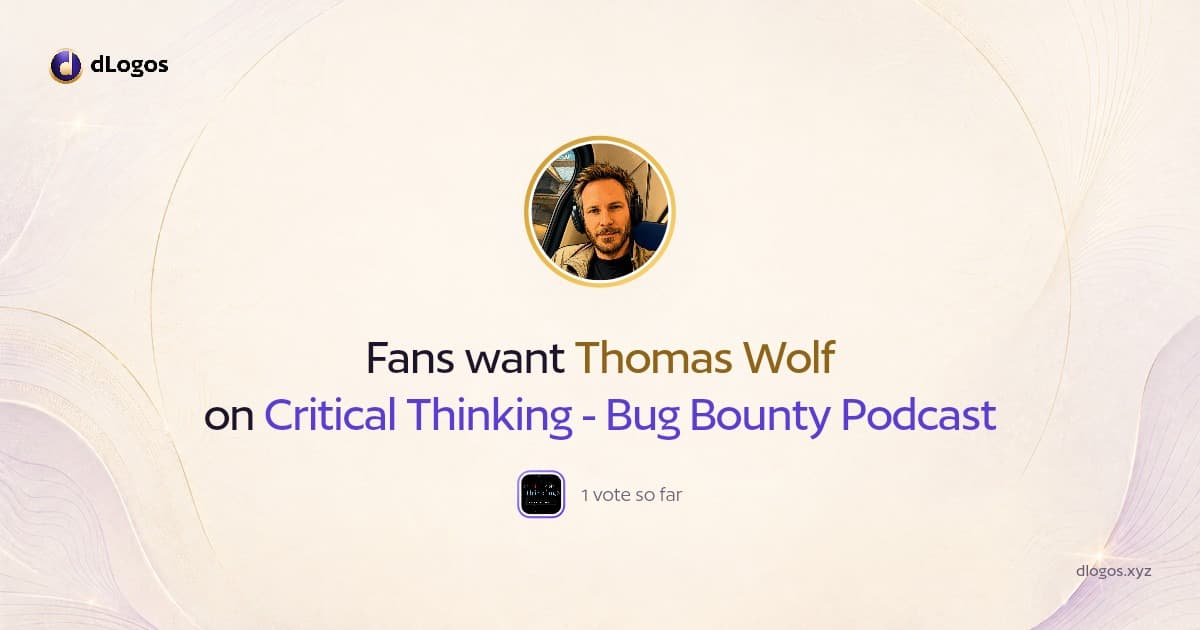 Speaker card: Thomas Wolf on dLogos