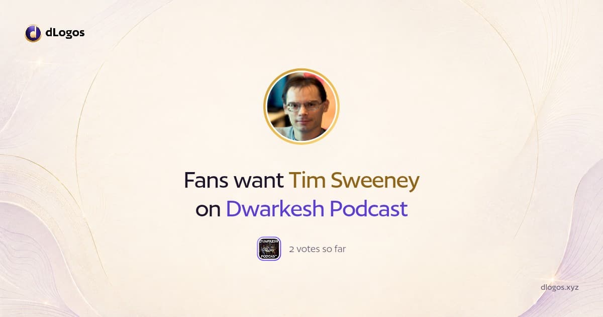 Speaker card: Tim Sweeney on dLogos
