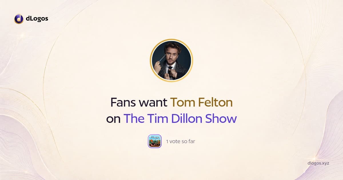 Speaker card: Tom Felton on dLogos