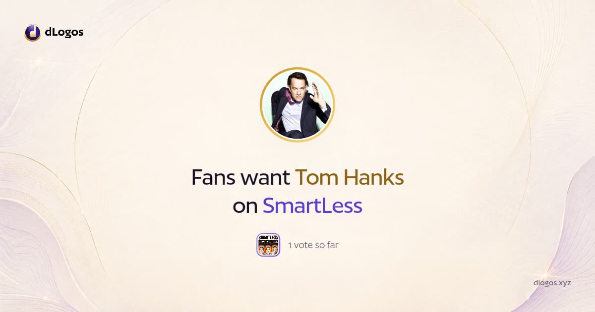 Speaker card: Tom Hanks on dLogos