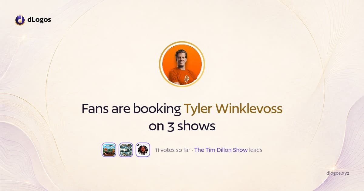 Speaker card: Tyler Winklevoss on dLogos