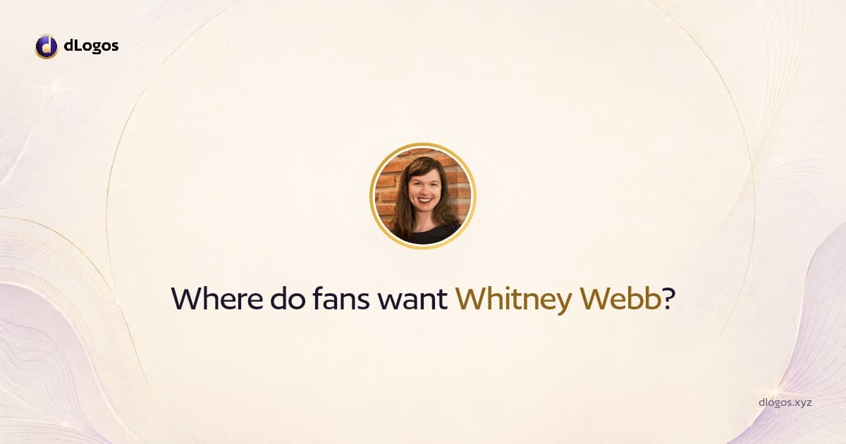 Speaker card: Whitney Webb on dLogos
